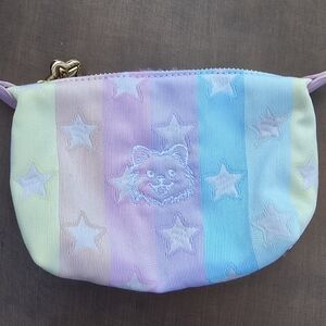 Stoney Clover Lane X Park & Beach Pastel Rainbow Star Embroidered Pouchette